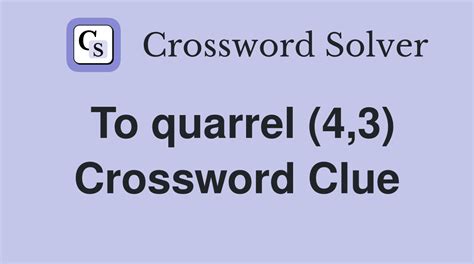 Ongoing quarrel Crossword Clue